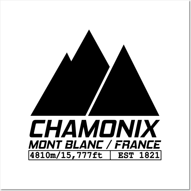 Chamonix Ski Resort Mont Blanc France Wall Art by ChrisWilson